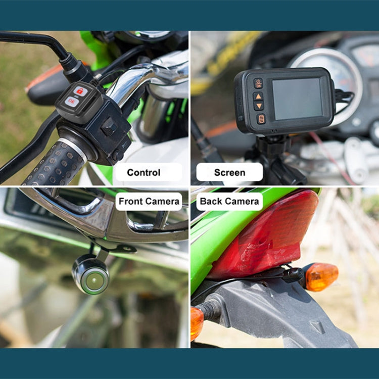 SE30 2.0 inch 1080P Waterproof HD Motorcycle DVR, Support TF Card / Cycling Video / Parking Monitoring, SE30