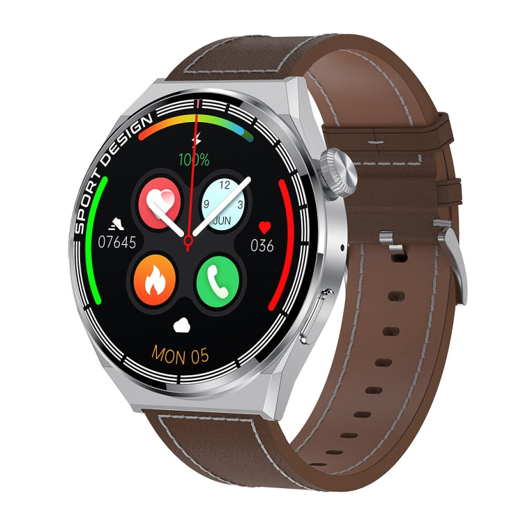 HDT 3 Max 1.6 inch Leather Band IP67 Waterproof Smart Watch Support Bluetooth Call / NFC