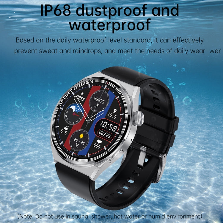 HDT 3 Max 1.6 inch Leather Band IP67 Waterproof Smart Watch Support Bluetooth Call / NFC