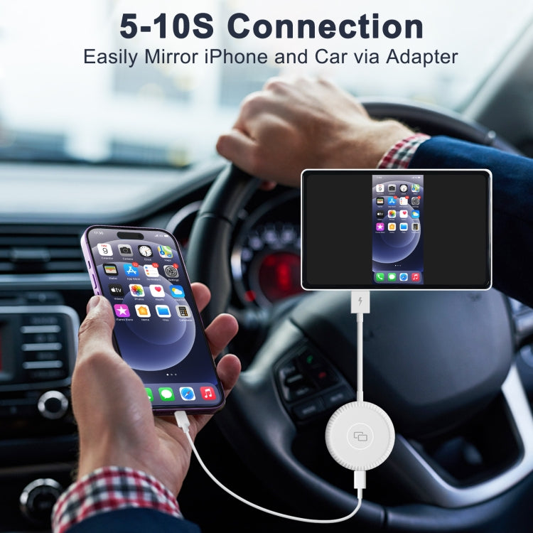 THT-020-6 USB + USB-C / Type-C Carplay Mirror Adapter for iPhone, THT-020-6