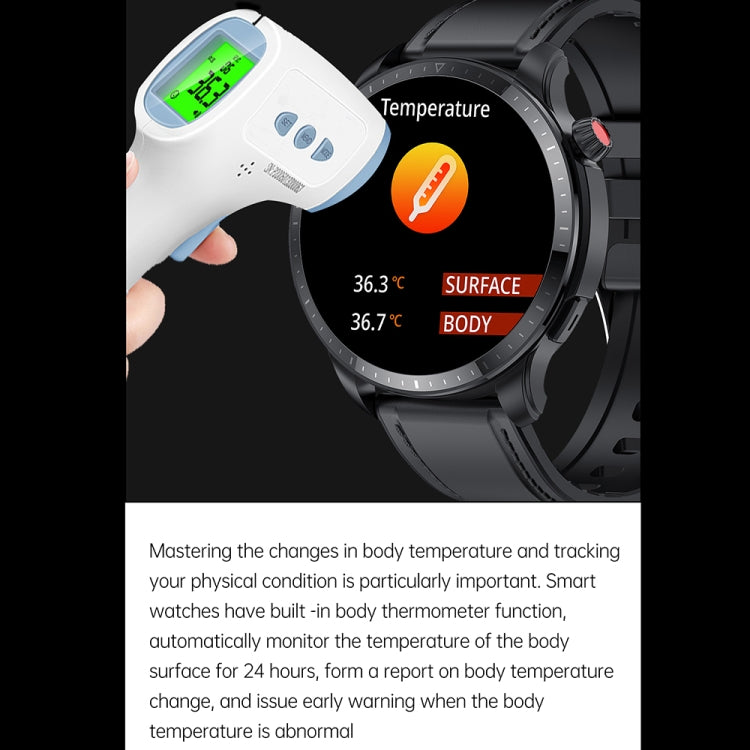 T52 1.39 inch IP67 Waterproof Silicone Band Smart Watch Supports Bluetooth Call / Blood Oxygen / Body Temperature Monitoring