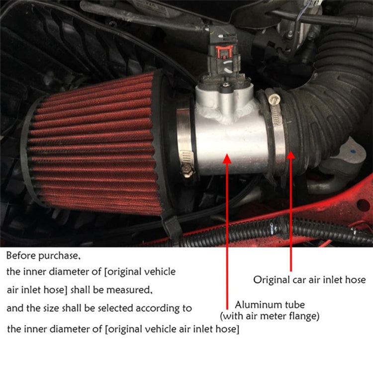 XH-UN603 Car Modified Engine Air Flow Meter Flange Intake Sensor Base for Honda / Toyota / Subaru / Mazda, 63mm, 70mm, 76mm