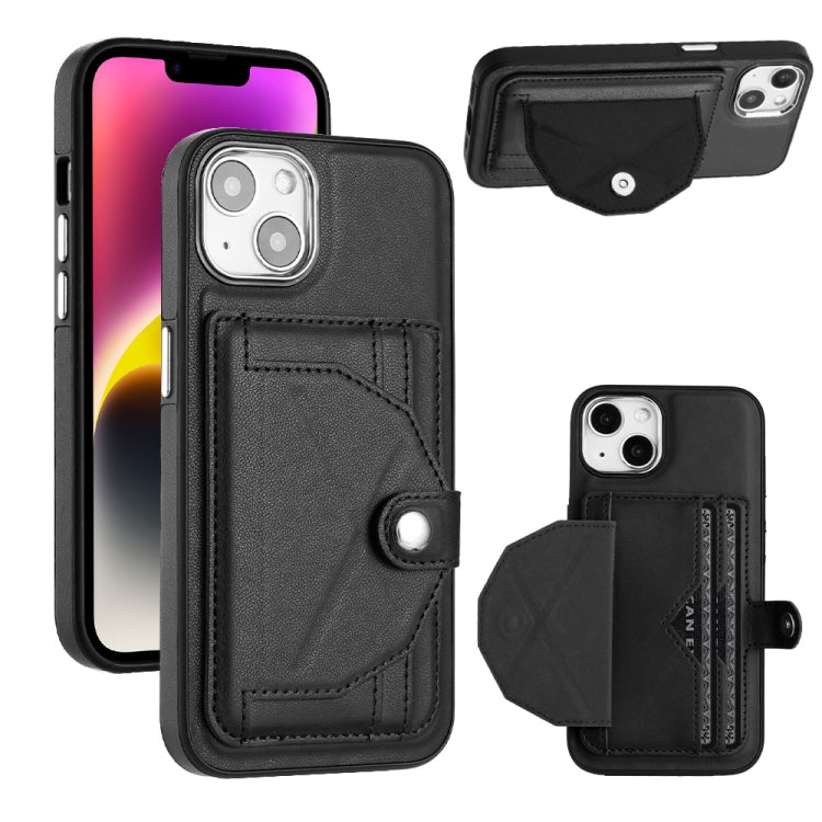 Shockproof Leather Phone Case with Card Holder, For iPhone 14, For iPhone 15 Pro Max, For iPhone 15 Pro, For iPhone 14 Plus, For iPhone 14 Pro, For iPhone 15 Plus, For iPhone 15, For iPhone 14 Pro Max