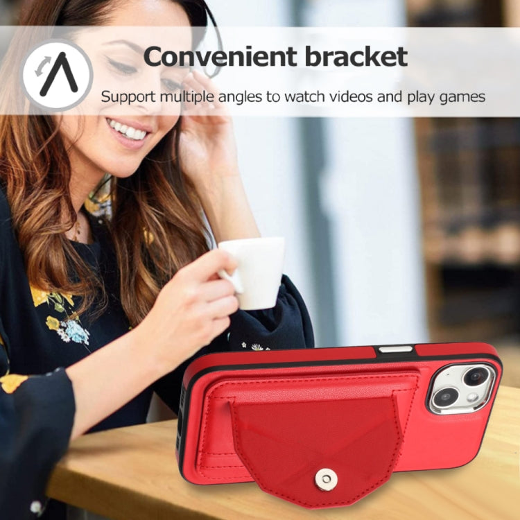 Shockproof Leather Phone Case with Card Holder, For iPhone 13, For iPhone 13 Pro, For iPhone 13 Pro Max, For iPhone 12 / 12 Pro, For iPhone 12 Pro Max, For iPhone 11, For iPhone 11 Pro, For iPhone 11 Pro Max