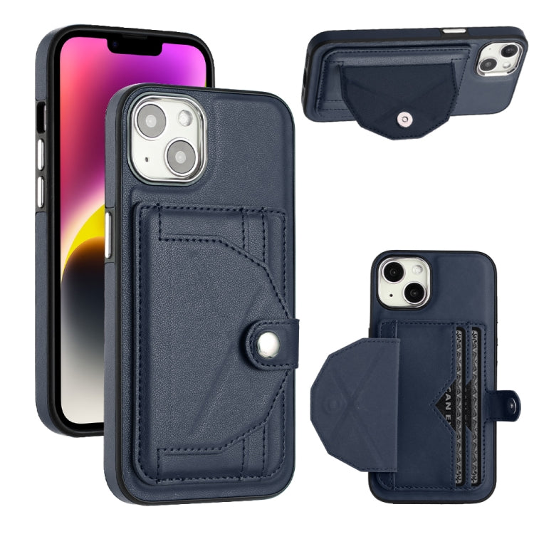 Shockproof Leather Phone Case with Card Holder, For iPhone 13, For iPhone 13 Pro, For iPhone 13 Pro Max, For iPhone 12 / 12 Pro, For iPhone 12 Pro Max, For iPhone 11, For iPhone 11 Pro, For iPhone 11 Pro Max