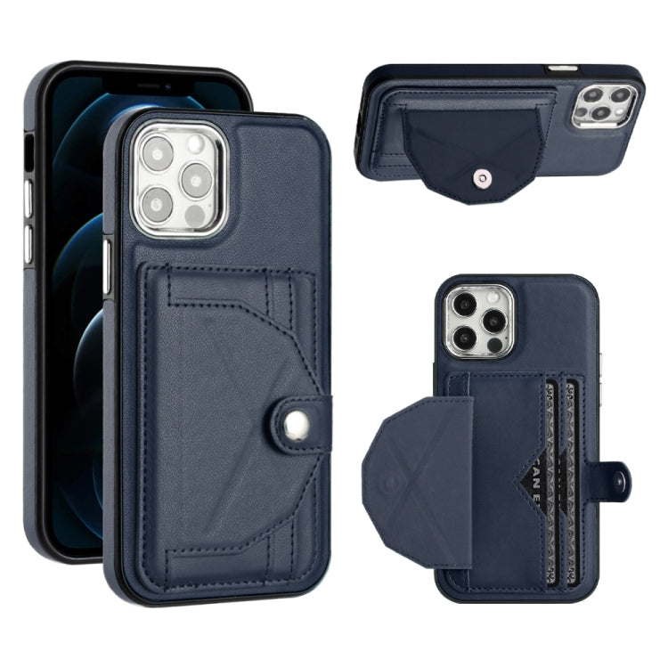 Shockproof Leather Phone Case with Card Holder, For iPhone 13, For iPhone 13 Pro, For iPhone 13 Pro Max, For iPhone 12 / 12 Pro, For iPhone 12 Pro Max, For iPhone 11, For iPhone 11 Pro, For iPhone 11 Pro Max