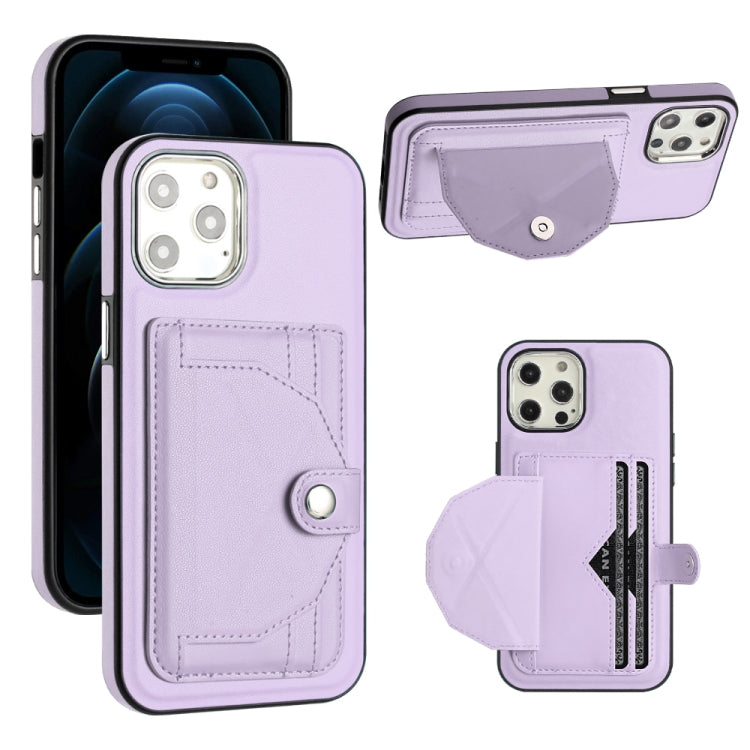 Shockproof Leather Phone Case with Card Holder, For iPhone 13, For iPhone 13 Pro, For iPhone 13 Pro Max, For iPhone 12 / 12 Pro, For iPhone 12 Pro Max, For iPhone 11, For iPhone 11 Pro, For iPhone 11 Pro Max