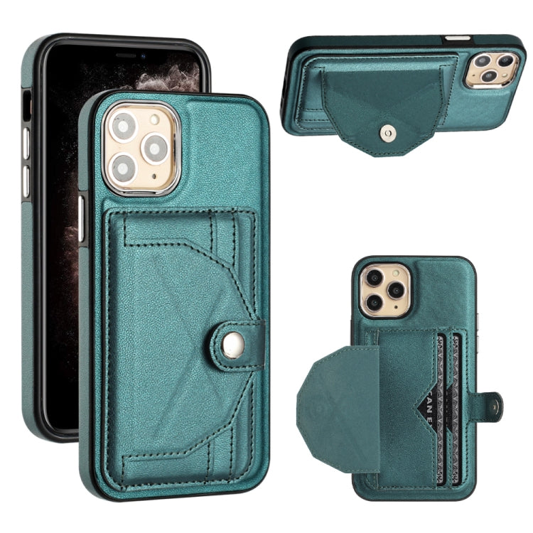 Shockproof Leather Phone Case with Card Holder, For iPhone 13, For iPhone 13 Pro, For iPhone 13 Pro Max, For iPhone 12 / 12 Pro, For iPhone 12 Pro Max, For iPhone 11, For iPhone 11 Pro, For iPhone 11 Pro Max