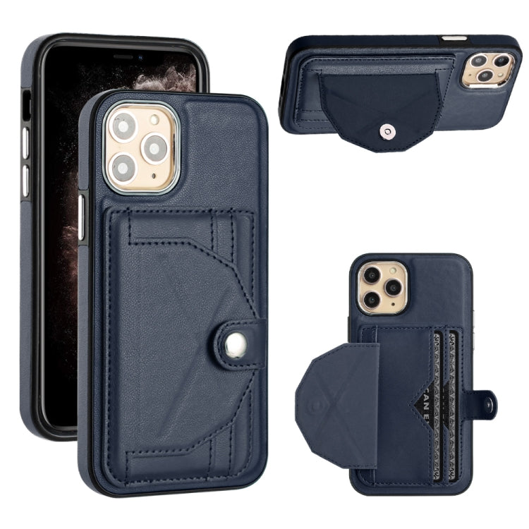 Shockproof Leather Phone Case with Card Holder, For iPhone 13, For iPhone 13 Pro, For iPhone 13 Pro Max, For iPhone 12 / 12 Pro, For iPhone 12 Pro Max, For iPhone 11, For iPhone 11 Pro, For iPhone 11 Pro Max