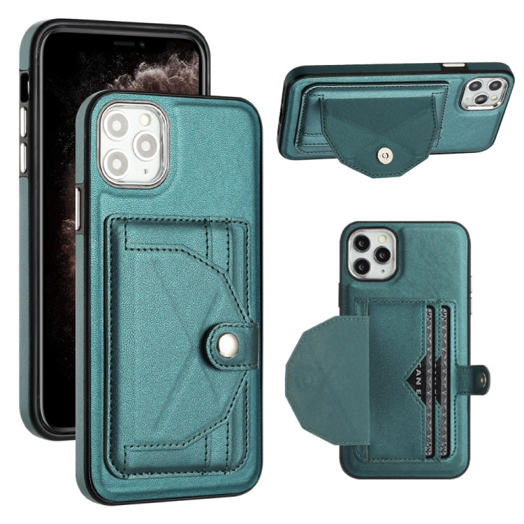 Shockproof Leather Phone Case with Card Holder, For iPhone 13, For iPhone 13 Pro, For iPhone 13 Pro Max, For iPhone 12 / 12 Pro, For iPhone 12 Pro Max, For iPhone 11, For iPhone 11 Pro, For iPhone 11 Pro Max