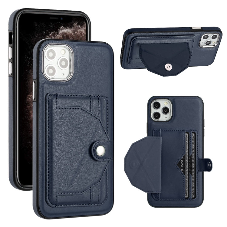 Shockproof Leather Phone Case with Card Holder, For iPhone 13, For iPhone 13 Pro, For iPhone 13 Pro Max, For iPhone 12 / 12 Pro, For iPhone 12 Pro Max, For iPhone 11, For iPhone 11 Pro, For iPhone 11 Pro Max