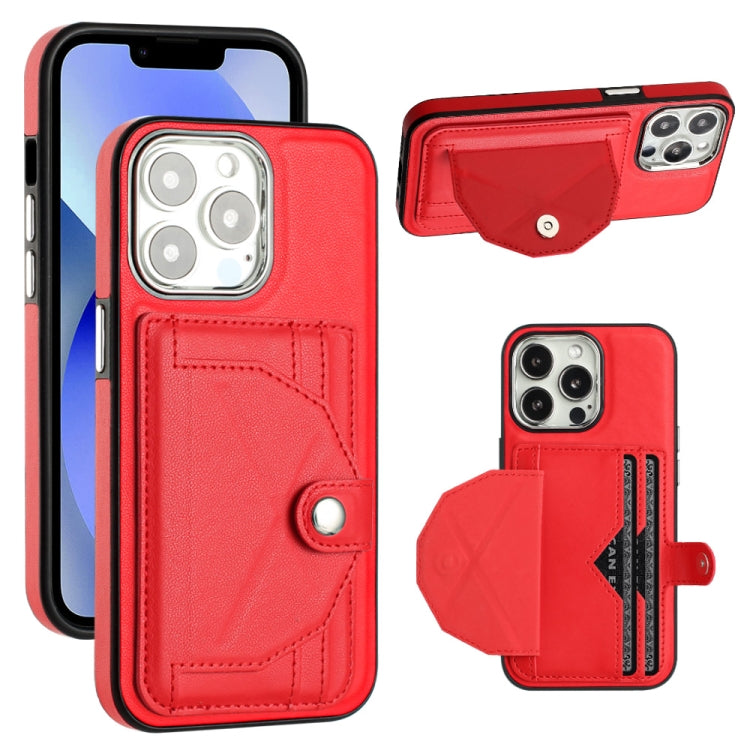 Shockproof Leather Phone Case with Card Holder, For iPhone 14, For iPhone 15 Pro Max, For iPhone 15 Pro, For iPhone 14 Plus, For iPhone 14 Pro, For iPhone 15 Plus, For iPhone 15, For iPhone 14 Pro Max