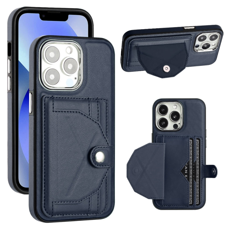 Shockproof Leather Phone Case with Card Holder, For iPhone 14, For iPhone 15 Pro Max, For iPhone 15 Pro, For iPhone 14 Plus, For iPhone 14 Pro, For iPhone 15 Plus, For iPhone 15, For iPhone 14 Pro Max