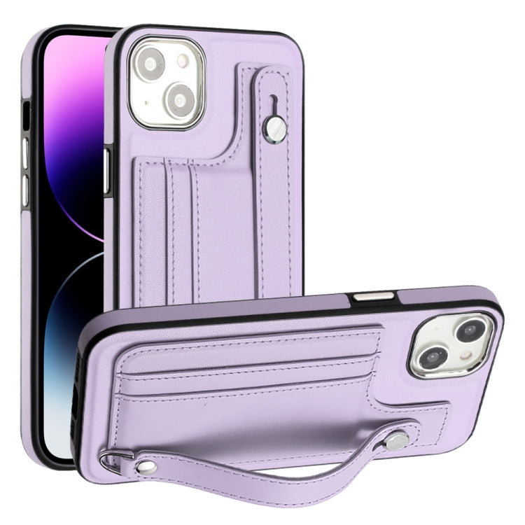 Shockproof Leather Phone Case with Wrist Strap, For iPhone 14, For iPhone 15 Pro Max, For iPhone 15 Pro, For iPhone 14 Plus, For iPhone 14 Pro, For iPhone 15 Plus, For iPhone 15, For iPhone 14 Pro Max