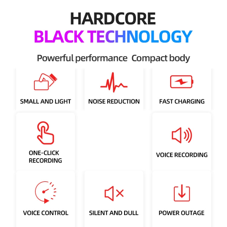 JNN M2 Ultra-thin HD Noise Reduction Intelligent Control Voice Voice Recorder