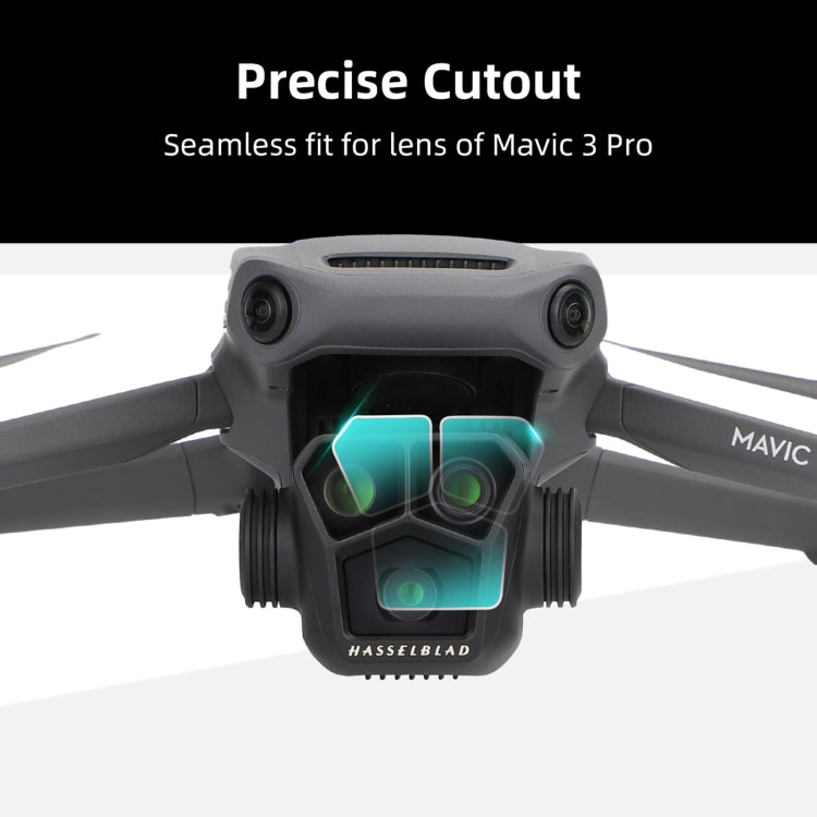 Sunnylife M3P-BHM578 مجموعتان من غشاء زجاجي مقوى عالي الدقة مقاوم للانفجار، Sunnylife لـ DJI Mavic 3 Pro