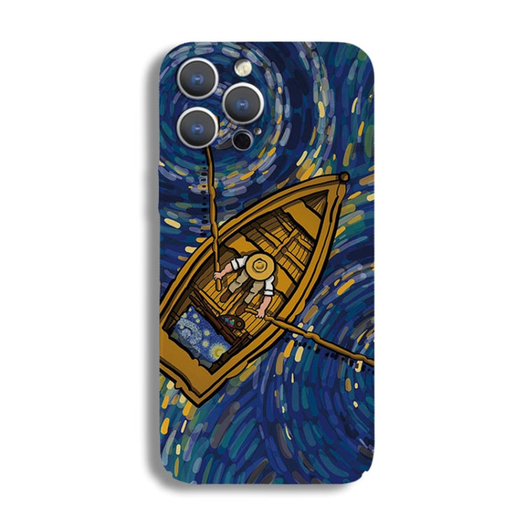 جراب هاتف من الكمبيوتر الشخصي بنمط رسم زيتي بفتحة دقيقة، مناسب لأجهزة iPhone 13 Pro وiPhone 13 وiPhone 13 mini وiPhone 12 وiPhone 12 Pro Max