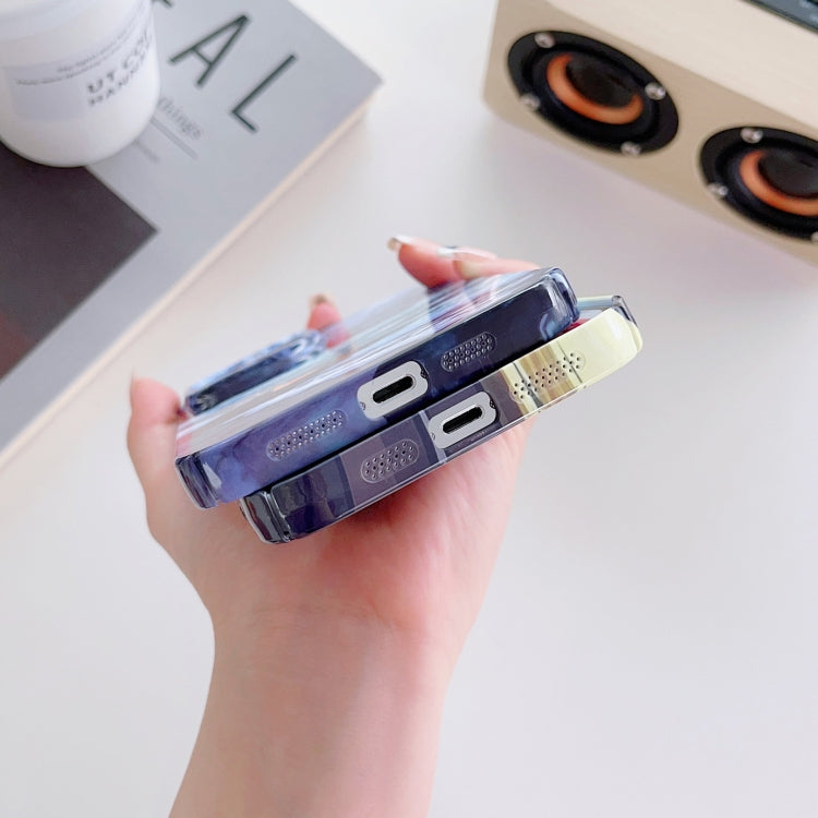 جراب هاتف PC بنقشة زيتية بفتحة دقيقة، لهاتف iPhone XS Max وiPhone XR