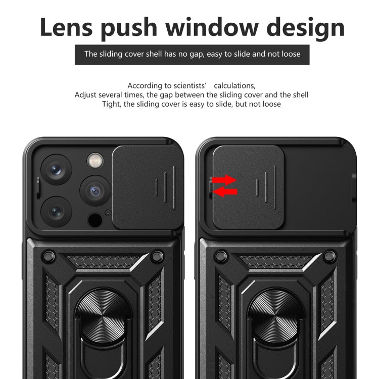 جراب هاتف من البولي يوريثان الحراري والكمبيوتر بتصميم غطاء كاميرا منزلق، مناسب لأجهزة iPhone 16 Pro وiPhone 16 Plus وiPhone 16 وiPhone 15 Pro