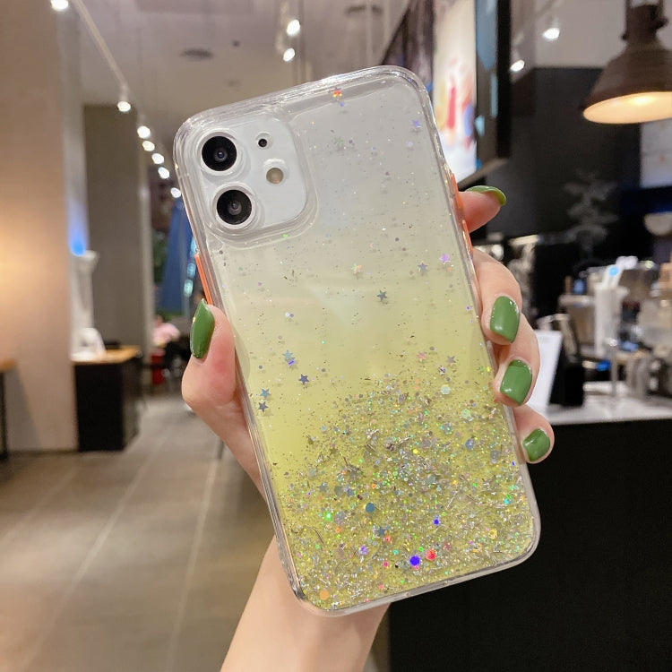 Starry Gradient Glitter Powder TPU Phone Case, For iPhone 12, For iPhone 12 Pro Max, For iPhone 12 Pro, For iPhone 12 mini, For iPhone 11 Pro Max, For iPhone 11, For iPhone 11 Pro, For iPhone XS / X