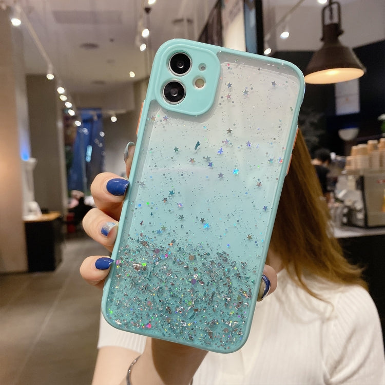 Starry Gradient Glitter Powder TPU Phone Case, For iPhone 12, For iPhone 12 Pro Max, For iPhone 12 Pro, For iPhone 12 mini, For iPhone 11 Pro Max, For iPhone 11, For iPhone 11 Pro, For iPhone XS / X