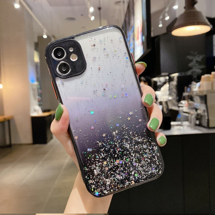 Starry Gradient Glitter Powder TPU Phone Case, For iPhone 12, For iPhone 12 Pro Max, For iPhone 12 Pro, For iPhone 12 mini, For iPhone 11 Pro Max, For iPhone 11, For iPhone 11 Pro, For iPhone XS / X