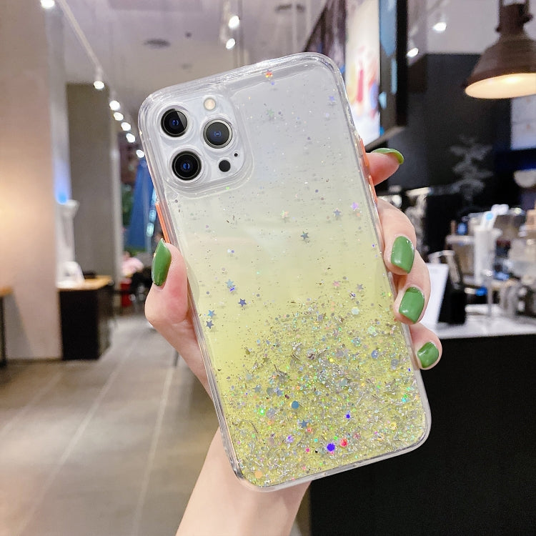Starry Gradient Glitter Powder TPU Phone Case, For iPhone 12, For iPhone 12 Pro Max, For iPhone 12 Pro, For iPhone 12 mini, For iPhone 11 Pro Max, For iPhone 11, For iPhone 11 Pro, For iPhone XS / X