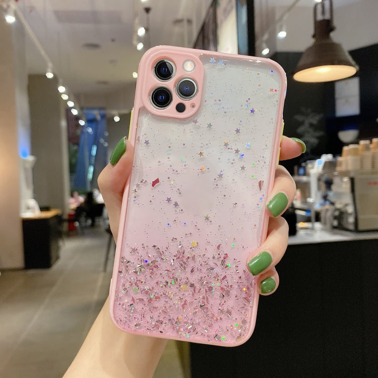 Starry Gradient Glitter Powder TPU Phone Case, For iPhone 12, For iPhone 12 Pro Max, For iPhone 12 Pro, For iPhone 12 mini, For iPhone 11 Pro Max, For iPhone 11, For iPhone 11 Pro, For iPhone XS / X