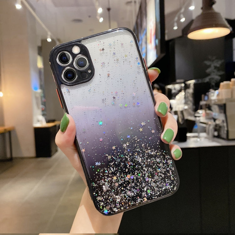 Starry Gradient Glitter Powder TPU Phone Case, For iPhone 12, For iPhone 12 Pro Max, For iPhone 12 Pro, For iPhone 12 mini, For iPhone 11 Pro Max, For iPhone 11, For iPhone 11 Pro, For iPhone XS / X
