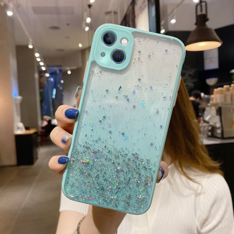 Starry Gradient Glitter Powder TPU Phone Case, For iPhone 14 Plus, For iPhone 14, For iPhone 14 Pro, For iPhone 14 Pro Max, For iPhone 13 Pro Max, For iPhone 13 Pro, For iPhone 13, For iPhone 13 mini
