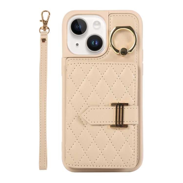 Horizontal Card Bag Ring Holder Phone Case with Dual Lanyard, For iPhone 13, For iPhone 12, For iPhone 12 Pro Max, For iPhone 12 Pro, For iPhone 11 Pro Max, For iPhone 11