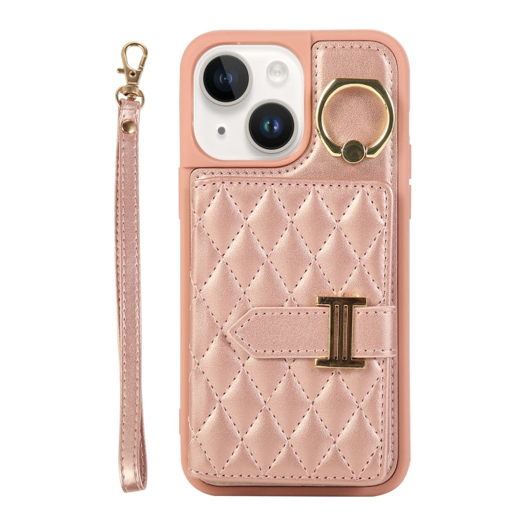 Horizontal Card Bag Ring Holder Phone Case with Dual Lanyard, For iPhone 13, For iPhone 12, For iPhone 12 Pro Max, For iPhone 12 Pro, For iPhone 11 Pro Max, For iPhone 11