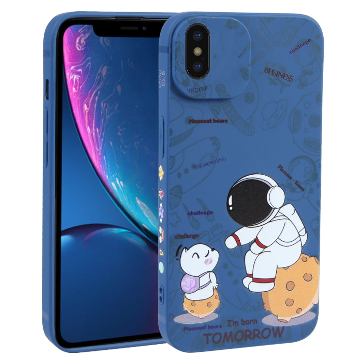 Astronaut Pattern Frosted TPU Phone Case, For iPhone XS / X, For iPhone XR, For iPhone XS Max, For iPhone 8 Plus / 7 Plus