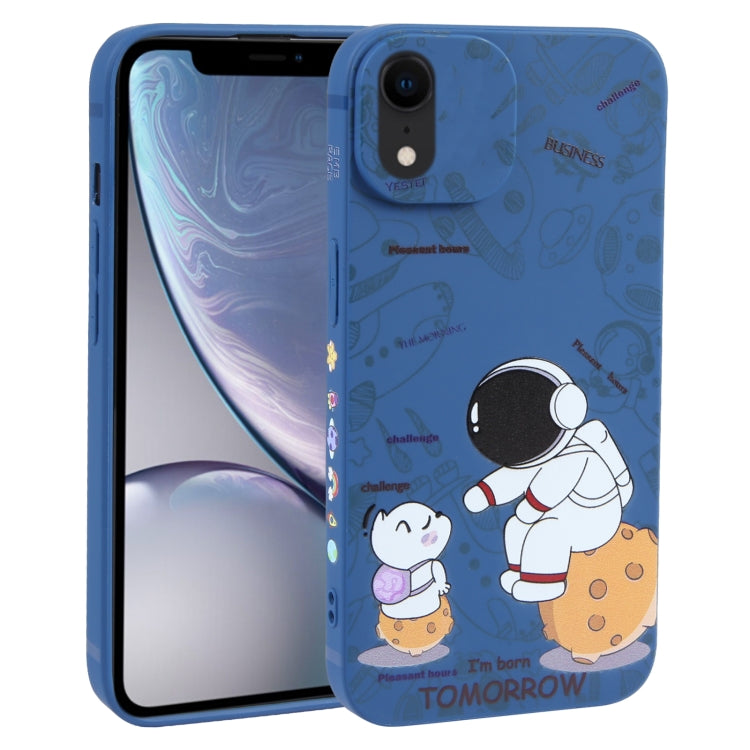 Astronaut Pattern Frosted TPU Phone Case, For iPhone XS / X, For iPhone XR, For iPhone XS Max, For iPhone 8 Plus / 7 Plus