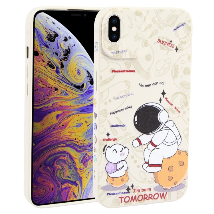 Astronaut Pattern Frosted TPU Phone Case, For iPhone XS / X, For iPhone XR, For iPhone XS Max, For iPhone 8 Plus / 7 Plus