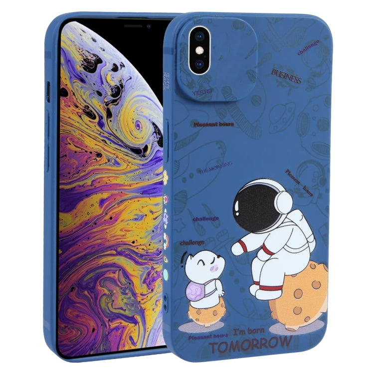 Astronaut Pattern Frosted TPU Phone Case, For iPhone XS / X, For iPhone XR, For iPhone XS Max, For iPhone 8 Plus / 7 Plus