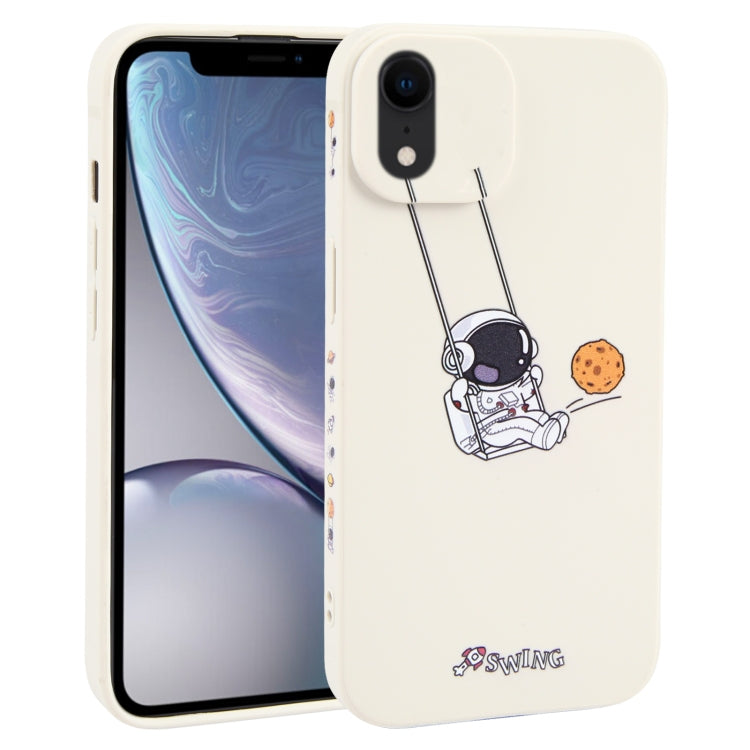 Astronaut Swinging Pattern TPU Phone Case, For iPhone XS / X, For iPhone XR, For iPhone XS Max, For iPhone 8 Plus / 7 Plus