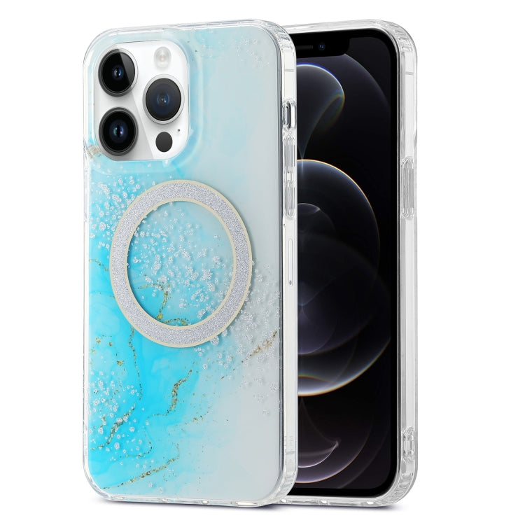 جراب هاتف IMD Marble Magsafe مزدوج الجوانب، لهاتف iPhone 12 Pro