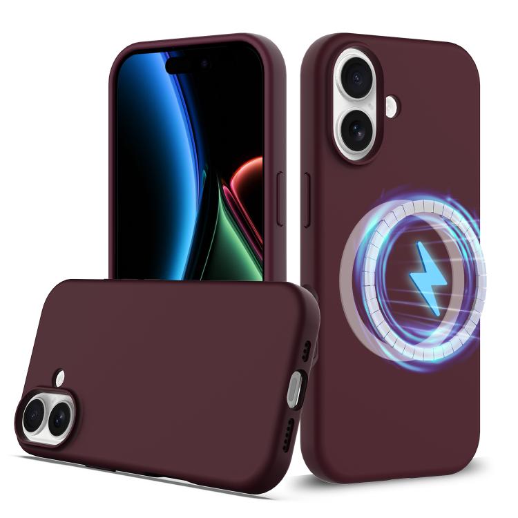 جراب هاتف ماج سيف من السيليكون المقاوم للصدمات، مناسب لأجهزة iPhone 16e وiPhone 16 Pro Max وiPhone 16 Pro وiPhone 16 Plus وiPhone 16