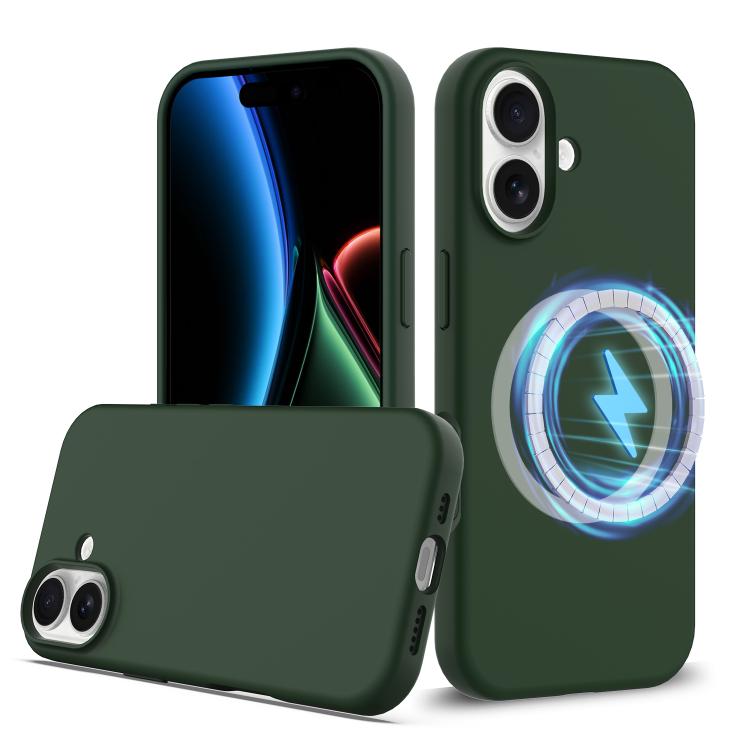 جراب هاتف ماج سيف من السيليكون المقاوم للصدمات، مناسب لأجهزة iPhone 16e وiPhone 16 Pro Max وiPhone 16 Pro وiPhone 16 Plus وiPhone 16