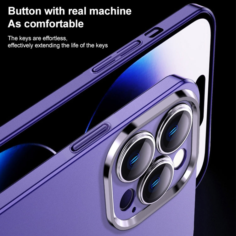 Frosted Metal Material Phone Case with Lens Protection, For iPhone 14, For iPhone 13 Pro Max, For iPhone 13 Pro, For iPhone 13, For iPhone 12, For iPhone 11