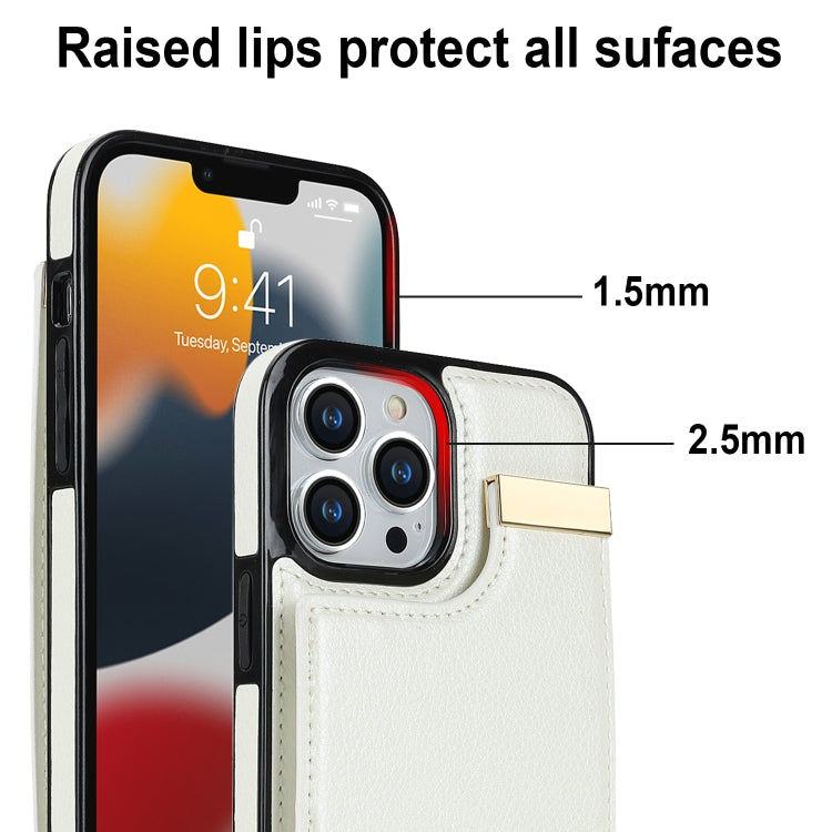 Metal Buckle Card Slots Phone Case, For iPhone 14 Pro, For iPhone 14 Pro Max, For iPhone SE 2022 / 2020 / 8 / 7, For iPhone 13 Pro Max, For iPhone 13 Pro, For iPhone 12 / 12 Pro, For iPhone 12 Pro Max, For iPhone 11 Pro Max