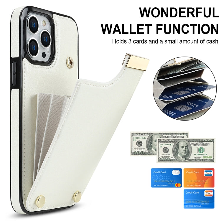 Metal Buckle Card Slots Phone Case, For iPhone 14 Pro, For iPhone 14 Pro Max, For iPhone SE 2022 / 2020 / 8 / 7, For iPhone 13 Pro Max, For iPhone 13 Pro, For iPhone 12 / 12 Pro, For iPhone 12 Pro Max, For iPhone 11 Pro Max