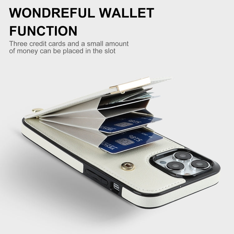 Metal Buckle Card Slots Phone Case, For iPhone 14 Pro, For iPhone 14 Pro Max, For iPhone SE 2022 / 2020 / 8 / 7, For iPhone 13 Pro Max, For iPhone 13 Pro, For iPhone 12 / 12 Pro, For iPhone 12 Pro Max, For iPhone 11 Pro Max