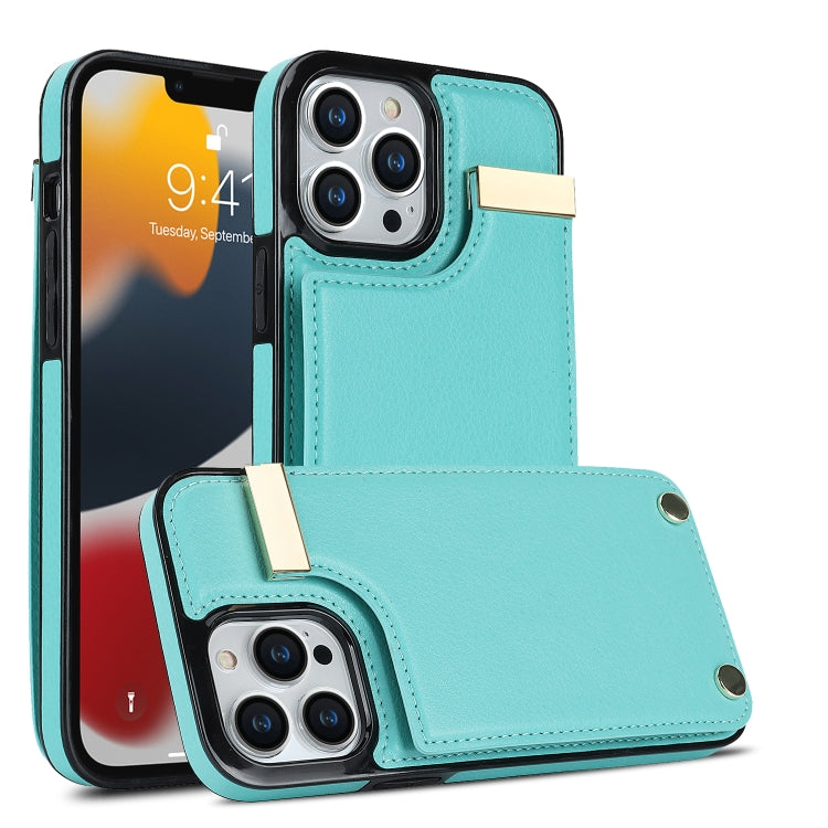 Metal Buckle Card Slots Phone Case, For iPhone 14 Pro, For iPhone 14 Pro Max, For iPhone SE 2022 / 2020 / 8 / 7, For iPhone 13 Pro Max, For iPhone 13 Pro, For iPhone 12 / 12 Pro, For iPhone 12 Pro Max, For iPhone 11 Pro Max
