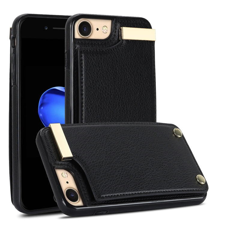 Metal Buckle Card Slots Phone Case, For iPhone 14 Pro, For iPhone 14 Pro Max, For iPhone SE 2022 / 2020 / 8 / 7, For iPhone 13 Pro Max, For iPhone 13 Pro, For iPhone 12 / 12 Pro, For iPhone 12 Pro Max, For iPhone 11 Pro Max