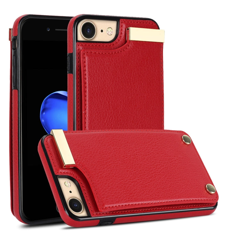 Metal Buckle Card Slots Phone Case, For iPhone 14 Pro, For iPhone 14 Pro Max, For iPhone SE 2022 / 2020 / 8 / 7, For iPhone 13 Pro Max, For iPhone 13 Pro, For iPhone 12 / 12 Pro, For iPhone 12 Pro Max, For iPhone 11 Pro Max