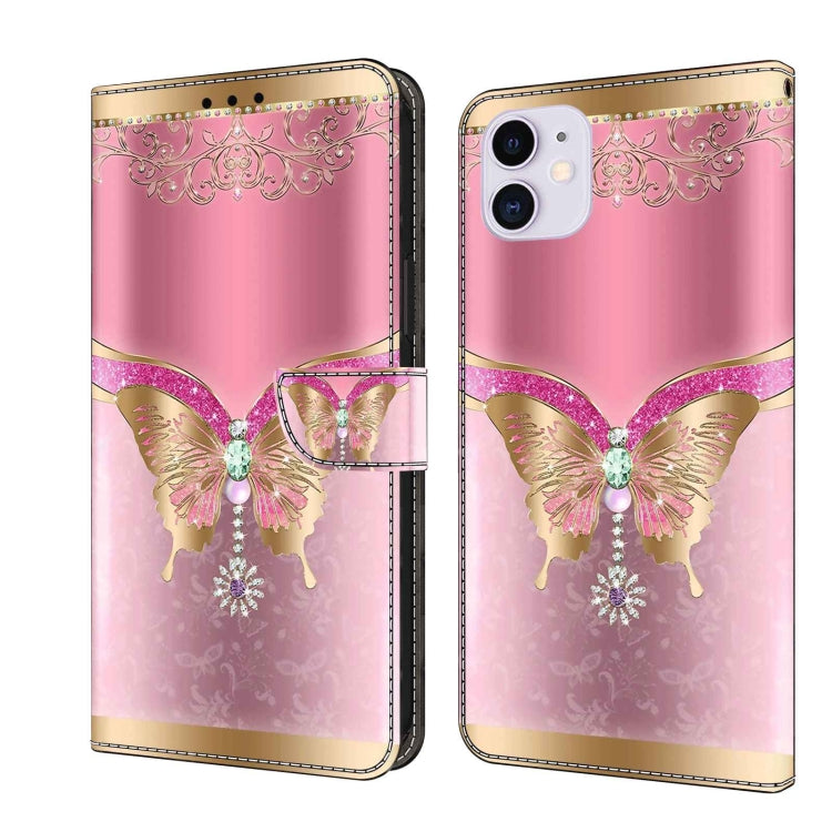 Crystal 3D Shockproof Protective Leather Phone Case, For iPhone 11 Pro Max, For iPhone 11