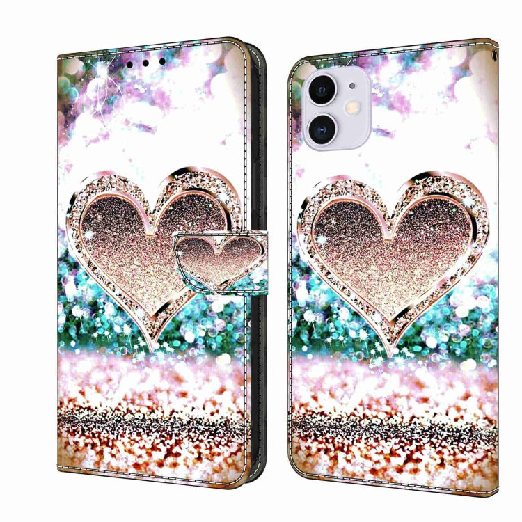 Crystal 3D Shockproof Protective Leather Phone Case, For iPhone 11 Pro Max, For iPhone 11