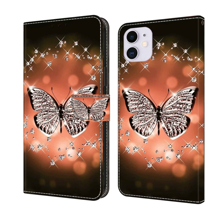 Crystal 3D Shockproof Protective Leather Phone Case, For iPhone 11 Pro Max, For iPhone 11